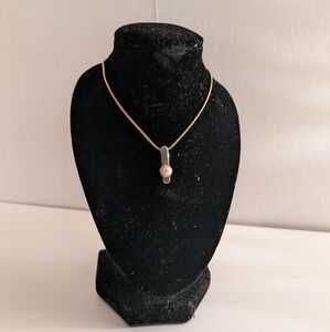 Elegant Gold Pearl Necklace